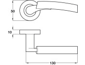 Arkles Lever Hdls/Roses ZA PC/SN