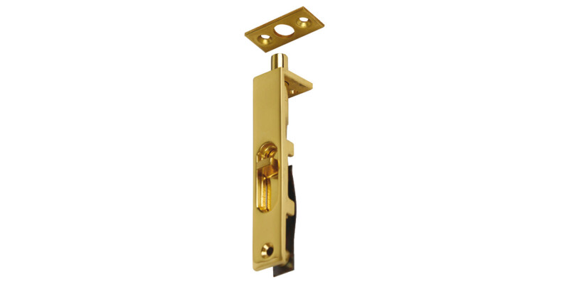 Furniture Bolt, Flush, Length 76 mm, Brass