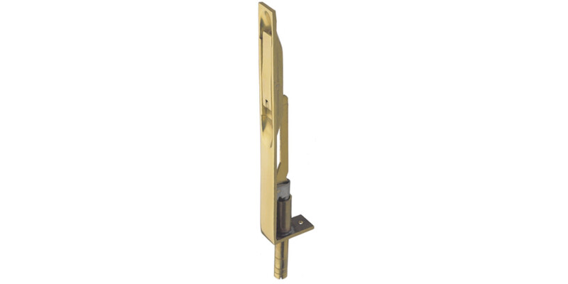 Flush Bolt, Lever Action, Extended Throw, Width 19 mm, Brass