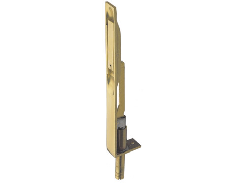Flush Bolt, Lever Action, Extended Throw, Width 19 mm, Brass
