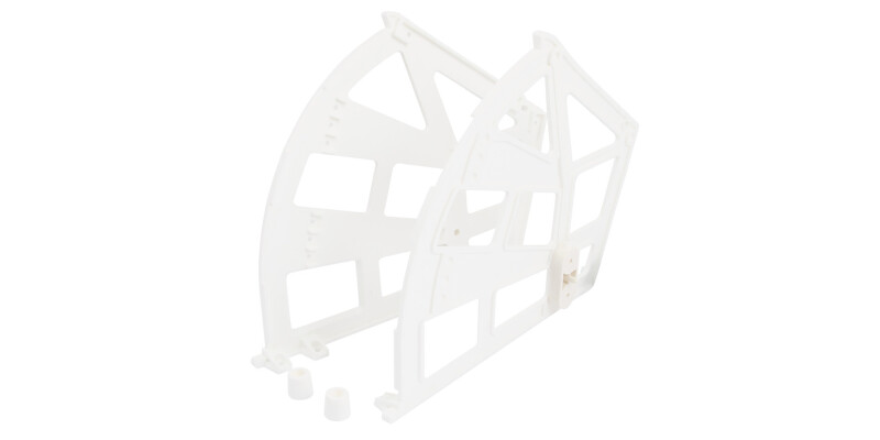 Shoe Rack for 3 Shelves Pl Wht 1Set=2pcs