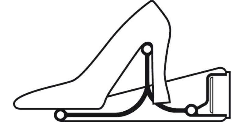 Tac Shoe Rack Wd Adj Silver Col/Black