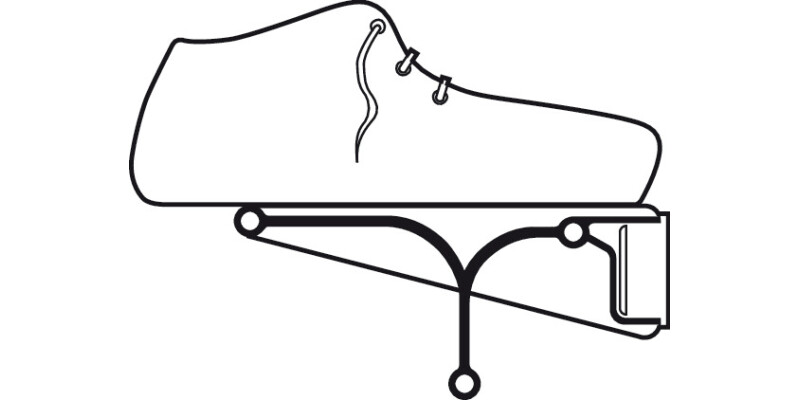 Tac Shoe Rack Wd Adj Silver Col/Black