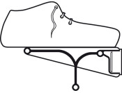 Tac Shoe Rack Wd Adj Silver Col/Black