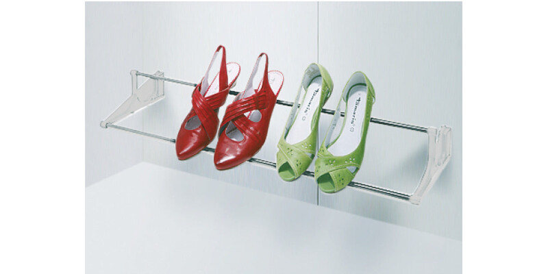 Tac Shoe Rack Wd Adj Silver Col/Black