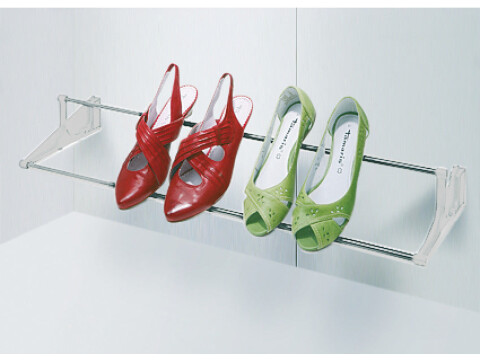 Tac Shoe Rack Wd Adj Silver Col/Black