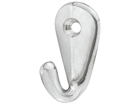 Coat Hook, Single, Aluminium