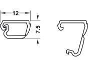 Loox Cable Channel+Lid 2.5m 9005 Black