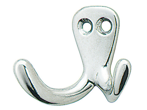 Coat Hook, Aluminium, Double