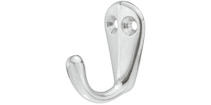 Coat Hook Single 42x21x35mm Alu Pol