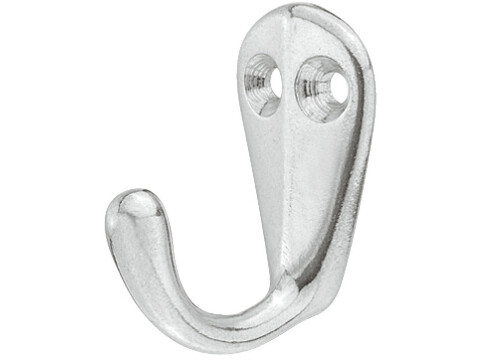 Coat Hook Single 42x21x35mm Alu Pol