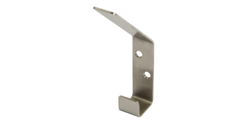 Hat and Coat Hook, Stainless Steel, 60 x 123 mm