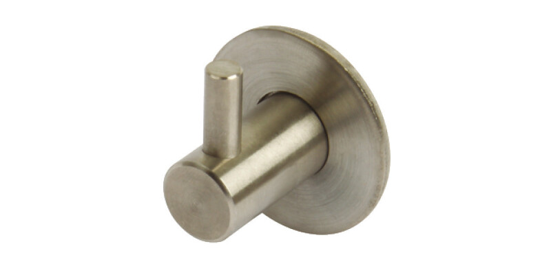 Coat Hook, Brushed Stainless Steel, 27 x &Oslash; 35 mm