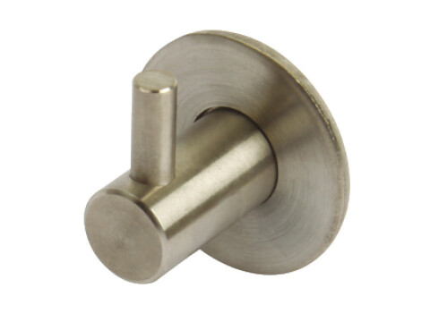 Coat Hook, Brushed Stainless Steel, 27 x &Oslash; 35 mm