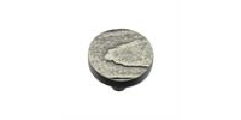 Heritage Brass Cabinet Knob Round Pine Design