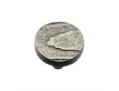 Heritage Brass Cabinet Knob Round Pine Design