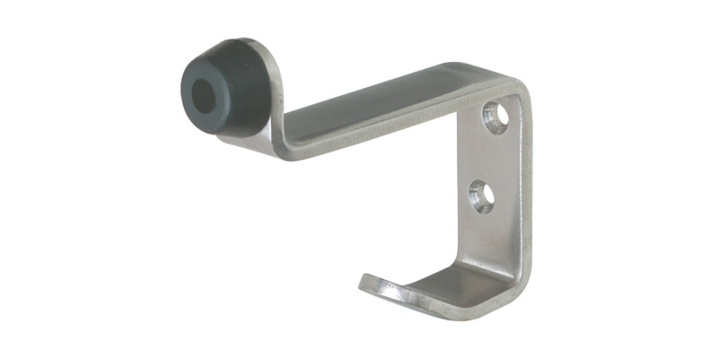 Hat+Coat Hook Buffered 70x82x19mm SSS
