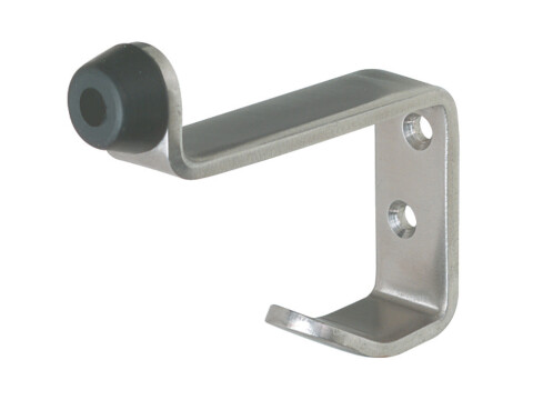 Hat+Coat Hook Buffered 70x82x19mm SSS