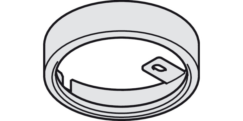 Loox LED2020 Bezel Rnd SM 12V St St