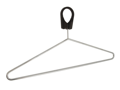 Anti Theft Wire Coat Hanger St Chr/Blk