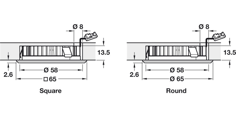 Loox LED2025/2026 Bezel Rnd RM 12V Ant