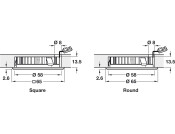 Loox LED2025/2026 Bezel Rnd RM 12V Ant