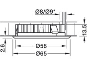 Loox LED2025/2026 Bezel Rnd RM 12V Ant