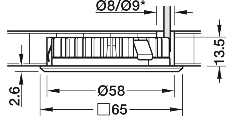 Loox LED2025/2026 Bezel Rnd RM 12V Ant