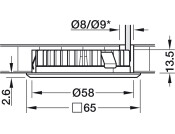 Loox LED2025/2026 Bezel Rnd RM 12V Ant