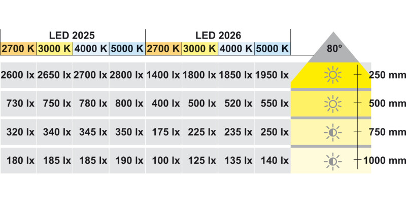 Loox LED2025 DL 12V/3.8W 4000K Slv
