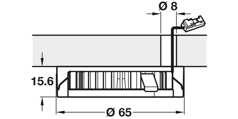 Loox LED2025 DL 12V/3.8W 5000K Slv