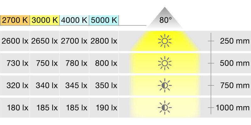 Loox LED2025 DL 12V/3.8W 5000K Slv