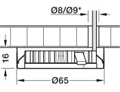 Loox LED2025/2026 Bezel Rnd SM 12V St St