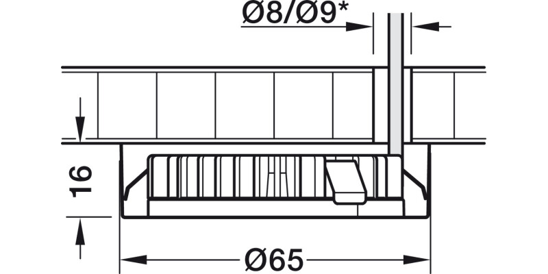Loox LED2025/2026 Bezel Rnd SM 12V Ant