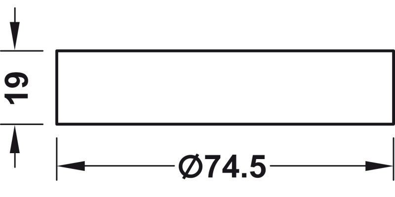 LooxC LED Smally+ Bezel Rnd  Pl Chr