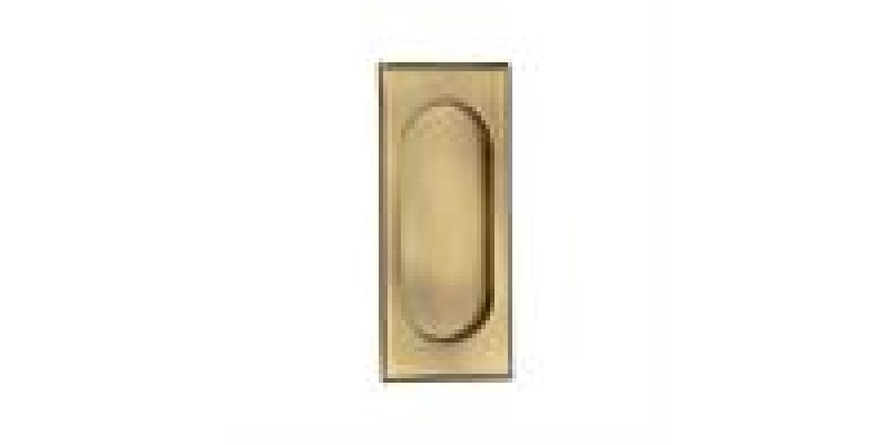 Flush Pull Handle 105mm Solid Brass