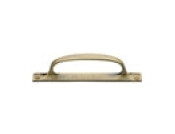 Heritage Brass Door Pull Handle on Plate Offset