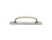 Heritage Brass Door Pull Handle on Plate Offset