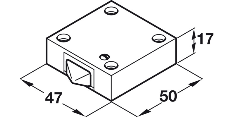 Built-In Switch Unit 2A/240V AC Blk Push