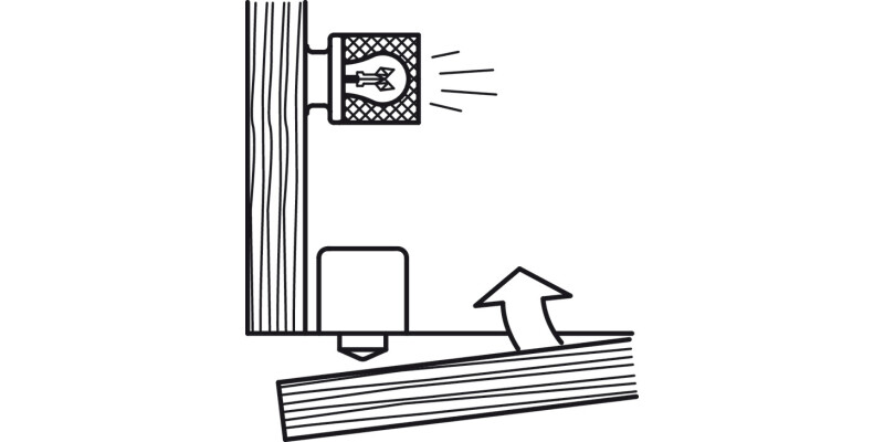 Built-In Switch Unit 2A/240V AC Blk Push