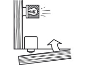 Built-In Switch Unit 2A/240V AC Blk Push