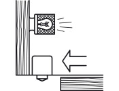 Built-In Switch Unit 2A/240V AC Blk Push