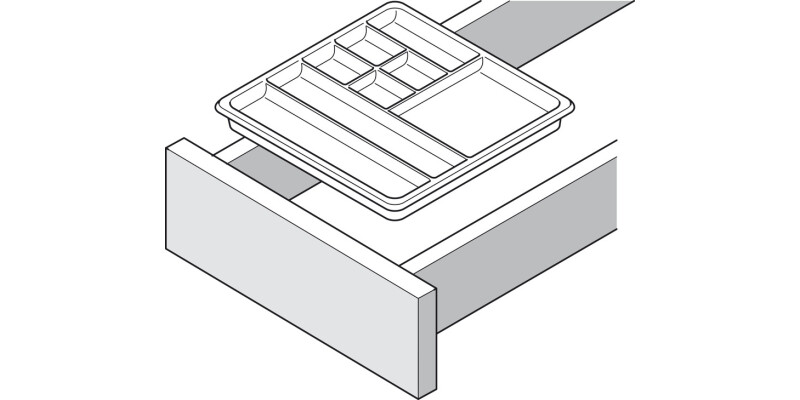 Pen Tray w 11 Comp 332x277x18.5mm Pl Ant