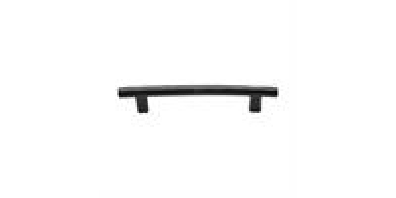 Matt Black Rustic Iron Cabinet Pull Round Bar Design