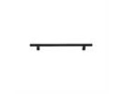 Matt Black Rustic Iron Cabinet Pull Round Bar Design
