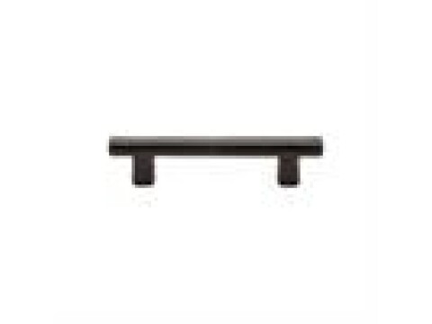 Matt Black Rustic Iron Cabinet Pull Round Bar Design