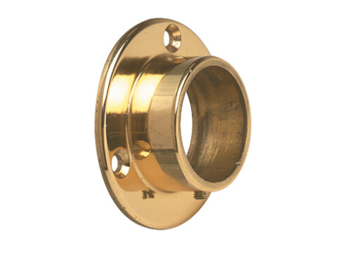 Wall Flange Socket D38mm Brass PB