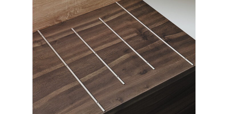 Hot Rod Set Self Adhesive 450mm St St