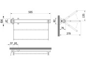 W/Robe PO Fold Shoe Rack 505mm White