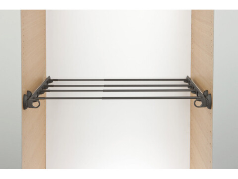 Pull Out Rack, Width Adjustable, Aluminium and Plastic, System Plus
